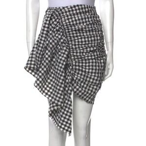 MARQUES' ALMEIDA Shirting Front Gathered Skirt Size: L | US 10